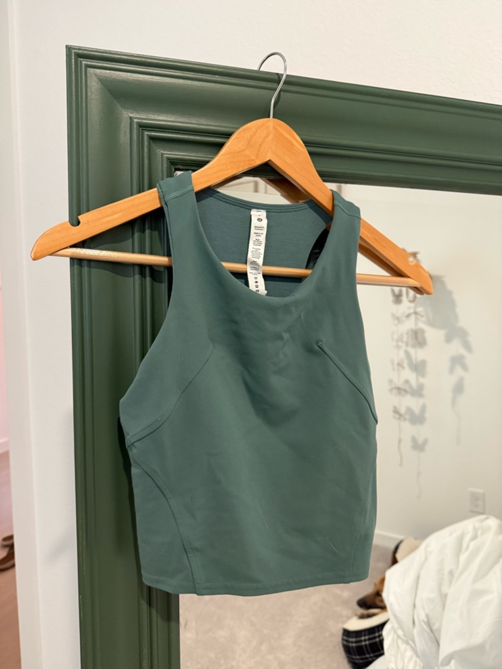 lululemon athletica Deep Green Cropped Tank